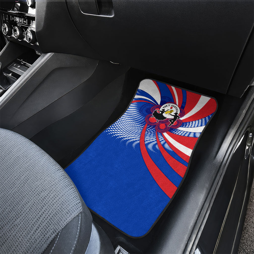 Paraguay Flag Day Car Mats Patriotic Sunburst Traditional Ñandutí Lace