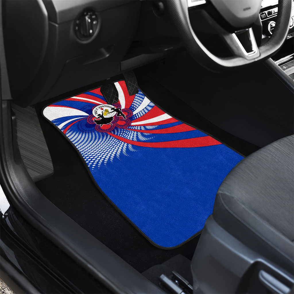 Paraguay Flag Day Car Mats Patriotic Sunburst Traditional Ñandutí Lace