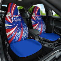 Paraguay Flag Day Car Seat Cover Patriotic Sunburst Traditional Ñandutí Lace