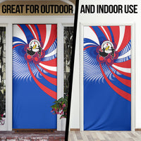 Paraguay Flag Day Door Cover Patriotic Sunburst Traditional Ñandutí Lace