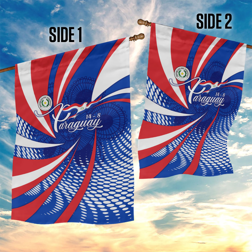 Paraguay Flag Day Garden Flag Patriotic Sunburst Traditional Ñandutí Lace