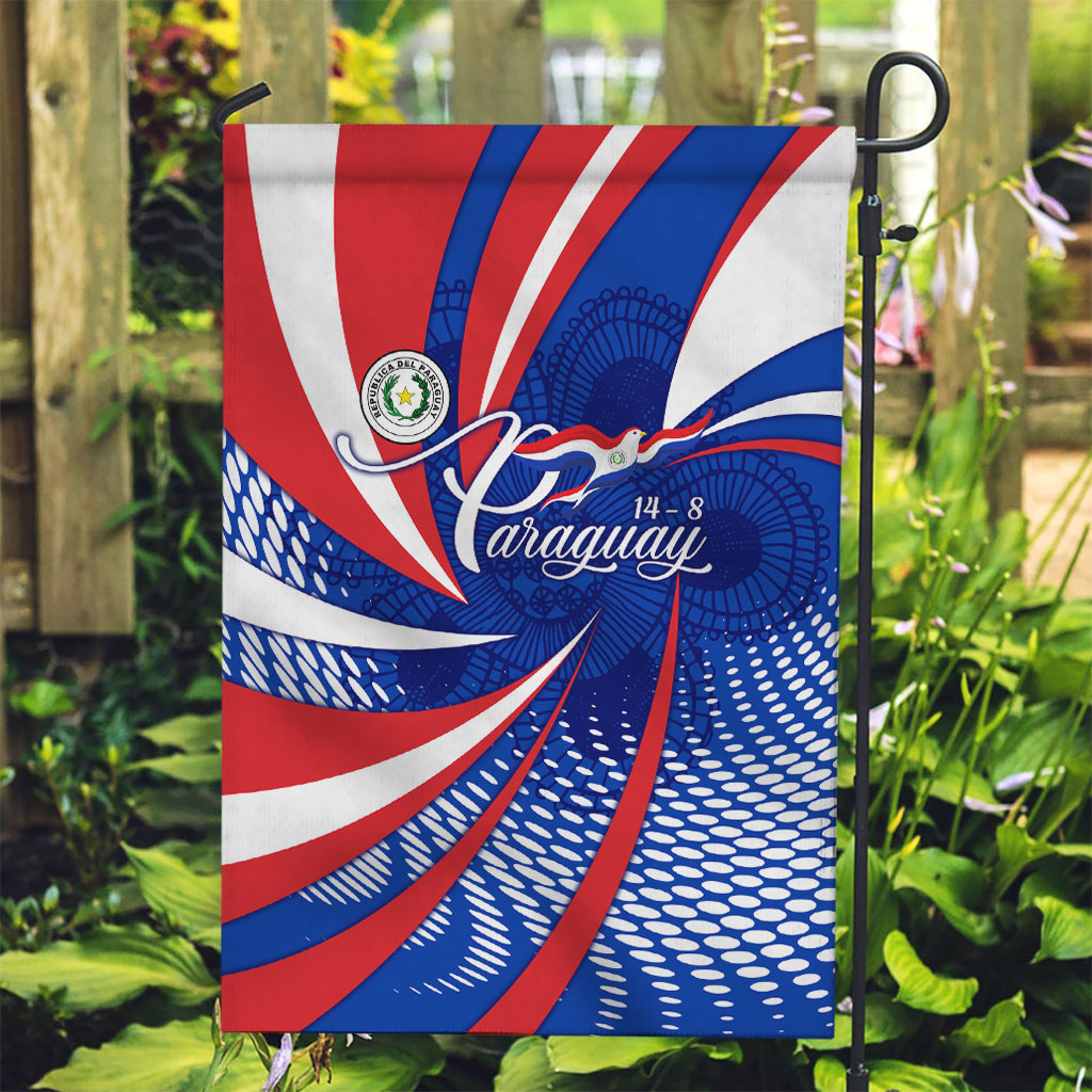 Paraguay Flag Day Garden Flag Patriotic Sunburst Traditional Ñandutí Lace