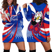 Paraguay Flag Day Hoodie Dress Patriotic Sunburst Traditional Ñandutí Lace