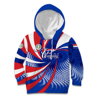 Paraguay Flag Day Kid Hoodie Patriotic Sunburst Traditional Ñandutí Lace