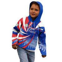 Paraguay Flag Day Kid Hoodie Patriotic Sunburst Traditional Ñandutí Lace