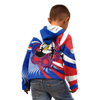 Paraguay Flag Day Kid Hoodie Patriotic Sunburst Traditional Ñandutí Lace