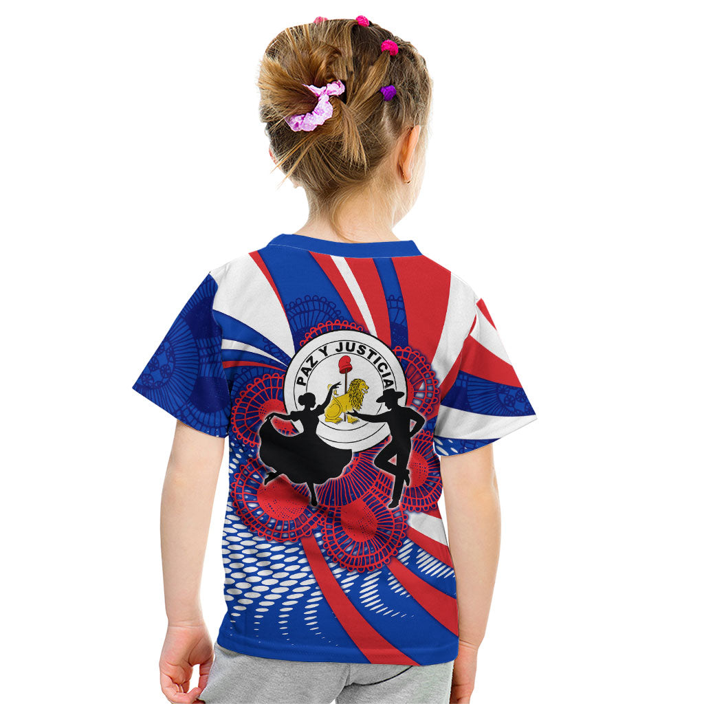 Paraguay Flag Day Kid T Shirt Patriotic Sunburst Traditional Ñandutí Lace