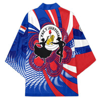 Paraguay Flag Day Kimono Patriotic Sunburst Traditional Ñandutí Lace