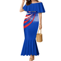 Paraguay Flag Day Mermaid Dress Patriotic Sunburst Traditional Ñandutí Lace