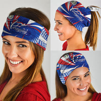 Paraguay Flag Day Neck Gaiter Patriotic Sunburst Traditional Ñandutí Lace