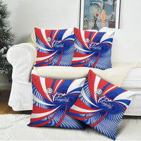 Paraguay Flag Day Pillow Cover Patriotic Sunburst Traditional Ñandutí Lace