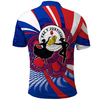 Paraguay Flag Day Polo Shirt Patriotic Sunburst Traditional Ñandutí Lace