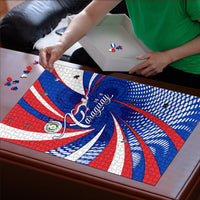 Paraguay Flag Day Puzzle Patriotic Sunburst Traditional Ñandutí Lace