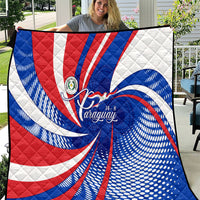 Paraguay Flag Day Quilt Patriotic Sunburst Traditional Ñandutí Lace