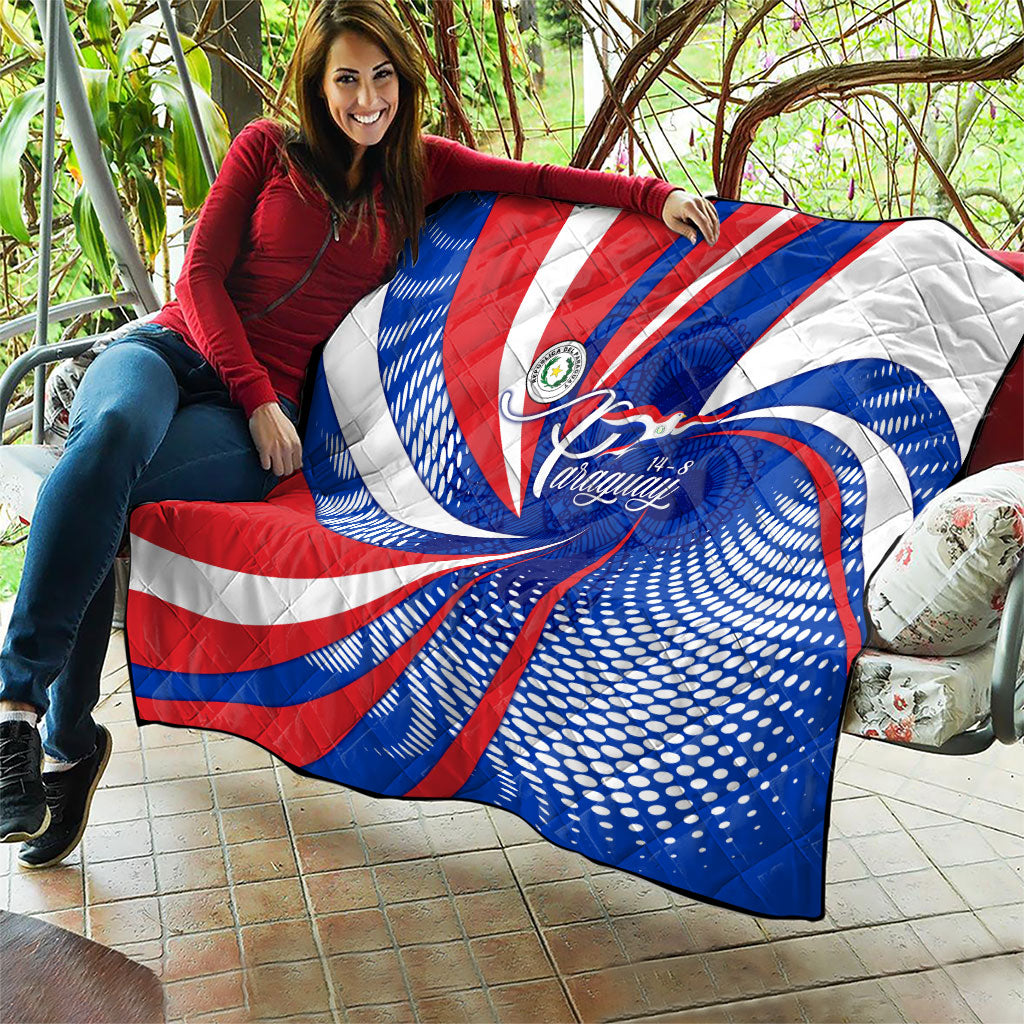 Paraguay Flag Day Quilt Patriotic Sunburst Traditional Ñandutí Lace