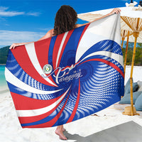 Paraguay Flag Day Sarong Patriotic Sunburst Traditional Ñandutí Lace