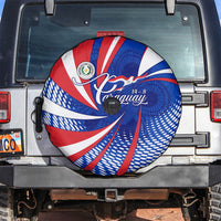 Paraguay Flag Day Spare Tire Cover Patriotic Sunburst Traditional Ñandutí Lace