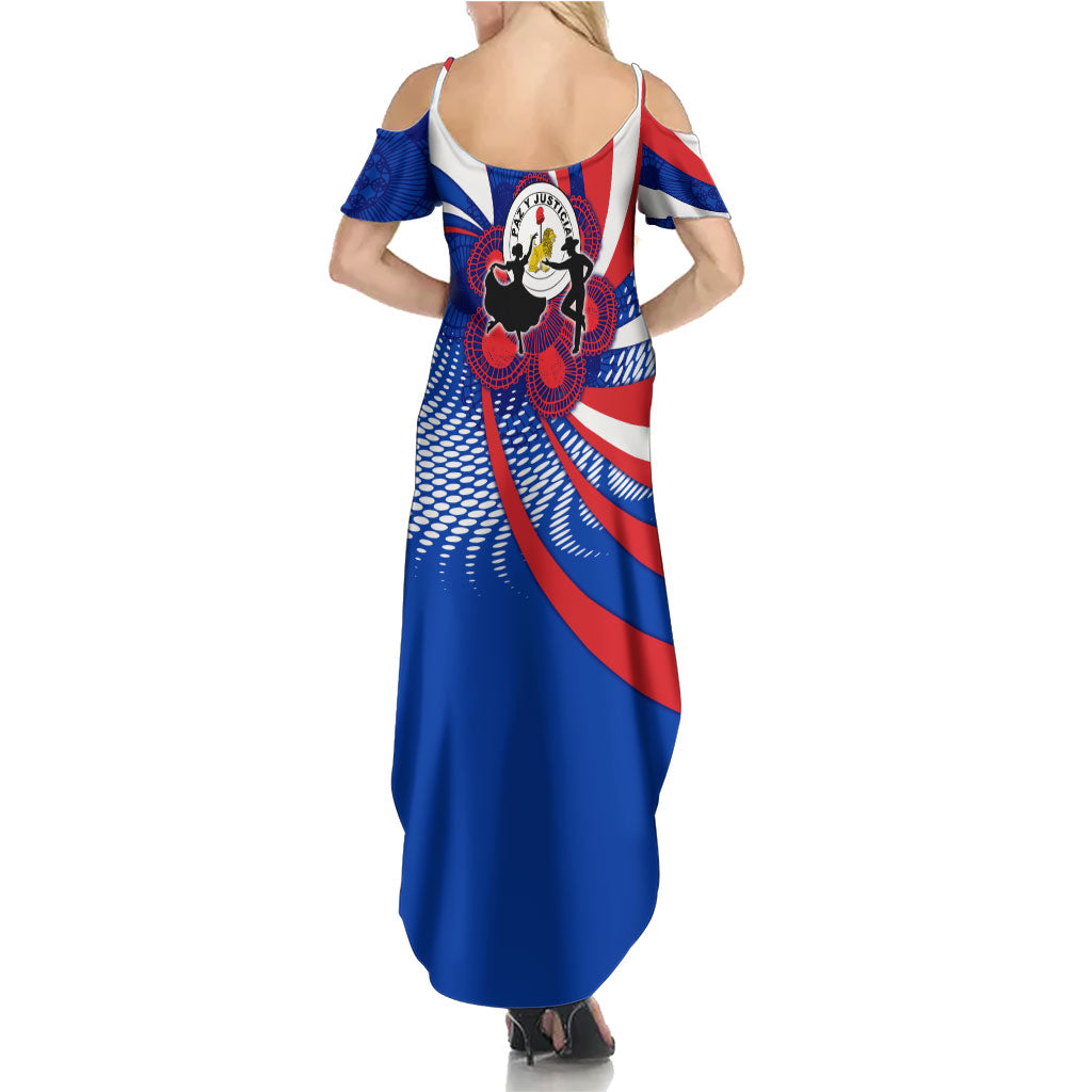 Paraguay Flag Day Summer Maxi Dress Patriotic Sunburst Traditional Ñandutí Lace