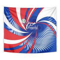 Paraguay Flag Day Tapestry Patriotic Sunburst Traditional Ñandutí Lace