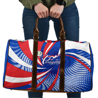 Paraguay Flag Day Travel Bag Patriotic Sunburst Traditional Ñandutí Lace