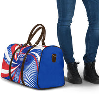 Paraguay Flag Day Travel Bag Patriotic Sunburst Traditional Ñandutí Lace