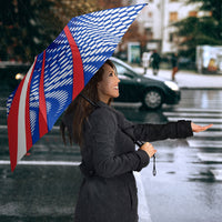 Paraguay Flag Day Umbrella Patriotic Sunburst Traditional Ñandutí Lace