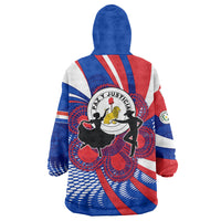 Paraguay Flag Day Wearable Blanket Hoodie Patriotic Sunburst Traditional Ñandutí Lace