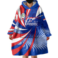 Paraguay Flag Day Wearable Blanket Hoodie Patriotic Sunburst Traditional Ñandutí Lace