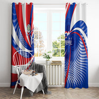 Paraguay Flag Day Window Curtain Patriotic Sunburst Traditional Ñandutí Lace