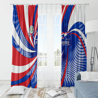 Paraguay Flag Day Window Curtain Patriotic Sunburst Traditional Ñandutí Lace
