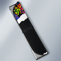 Paraguay Flag Day Auto Sun Shade Colorful Graffiti Map Butterflies