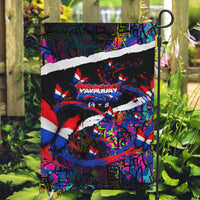 Paraguay Flag Day Garden Flag Colorful Graffiti Map Butterflies