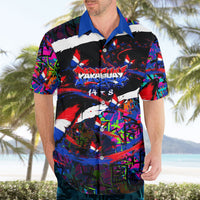 Paraguay Flag Day Hawaiian Shirt Colorful Graffiti Map Butterflies