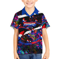 Paraguay Flag Day Hawaiian Shirt Colorful Graffiti Map Butterflies