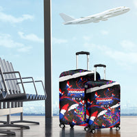 Paraguay Flag Day Luggage Cover Colorful Graffiti Map Butterflies