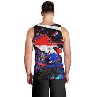Paraguay Flag Day Men Tank Top Colorful Graffiti Map Butterflies