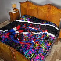 Paraguay Flag Day Quilt Colorful Graffiti Map Butterflies