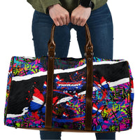 Paraguay Flag Day Travel Bag Colorful Graffiti Map Butterflies