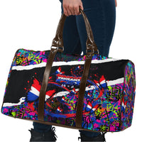 Paraguay Flag Day Travel Bag Colorful Graffiti Map Butterflies