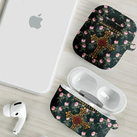 Rosicrucian Order Rose Cross AirPods Case Gothic Baroque Crucifix Vintage Floral