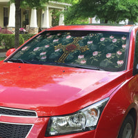 Rosicrucian Order Rose Cross Auto Sun Shade Gothic Baroque Crucifix Vintage Floral