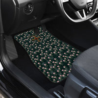 Rosicrucian Order Rose Cross Car Mats Gothic Baroque Crucifix Vintage Floral