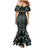 Rosicrucian Order Rose Cross Mermaid Dress Gothic Baroque Crucifix Vintage Floral