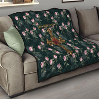 Rosicrucian Order Rose Cross Quilt Gothic Baroque Crucifix Vintage Floral