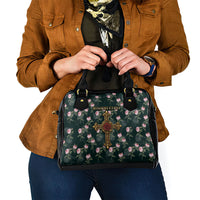 Rosicrucian Order Rose Cross Shoulder Handbag Gothic Baroque Crucifix Vintage Floral