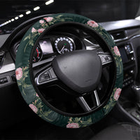 Rosicrucian Order Rose Cross Steering Wheel Cover Gothic Baroque Crucifix Vintage Floral