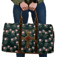Rosicrucian Order Rose Cross Travel Bag Gothic Baroque Crucifix Vintage Floral