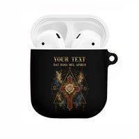 Personalized Rosicrucians AirPods Case Sapiens Dominabitur Astris Rose Cross
