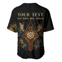 Personalized Rosicrucians Baseball Jersey Sapiens Dominabitur Astris Rose Cross