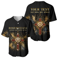 Personalized Rosicrucians Baseball Jersey Sapiens Dominabitur Astris Rose Cross